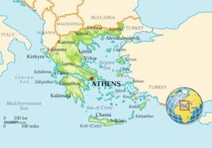 map of Greece